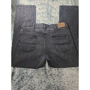 Wrangler Vintage Black Faded Jeans Mens 36x29 Straight Leg Washed Denim USA Styl